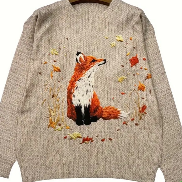 Fall fox sweater - Picture 3 of 7